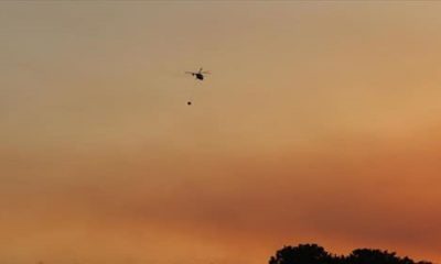 Jandarma, Sikorsky Tipi Helikoptere Su Sepeti Takarak Yangın Söndürme Faaliyetlerine Destek Veriyor