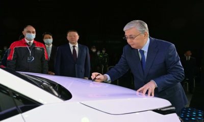 Глава государства запустил мелкоузловое производство (CKD) автомобилей Kia в Костанае