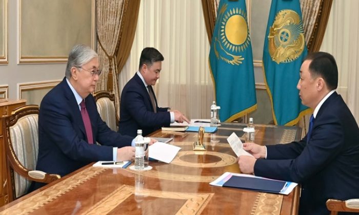 Президент Казахстана принял председателя правления АО «НК «Қазақстан темір жолы» Нурлана Сауранбаева