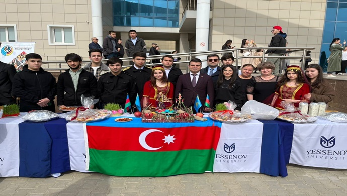 Aktaudakı Yessenov Universitetində Novruz şənliyi keçirilib