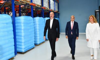İlham Aliyev, Bakü’de “Diamed” ilaç üretim fabrikasının açılışına katıldı